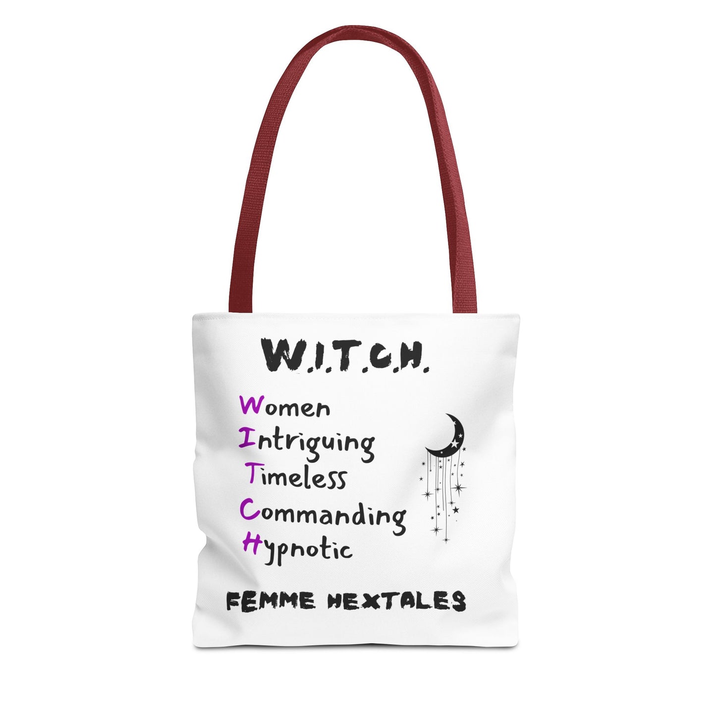 W.I.T.C.H. Tote Bag, Empowering Women Tote, Boho Goddess Accessories, Witchy Vibes Handbag, Perfect Gift for Her