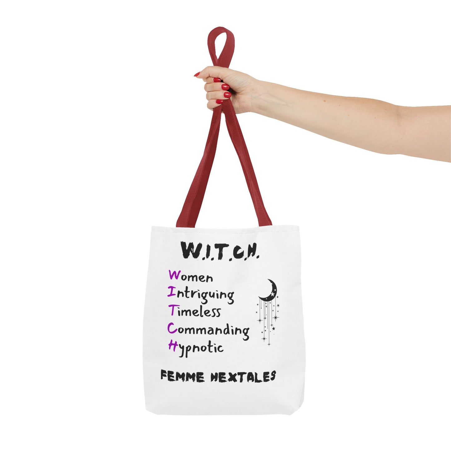 W.I.T.C.H. Tote Bag, Empowering Women Tote, Boho Goddess Accessories, Witchy Vibes Handbag, Perfect Gift for Her