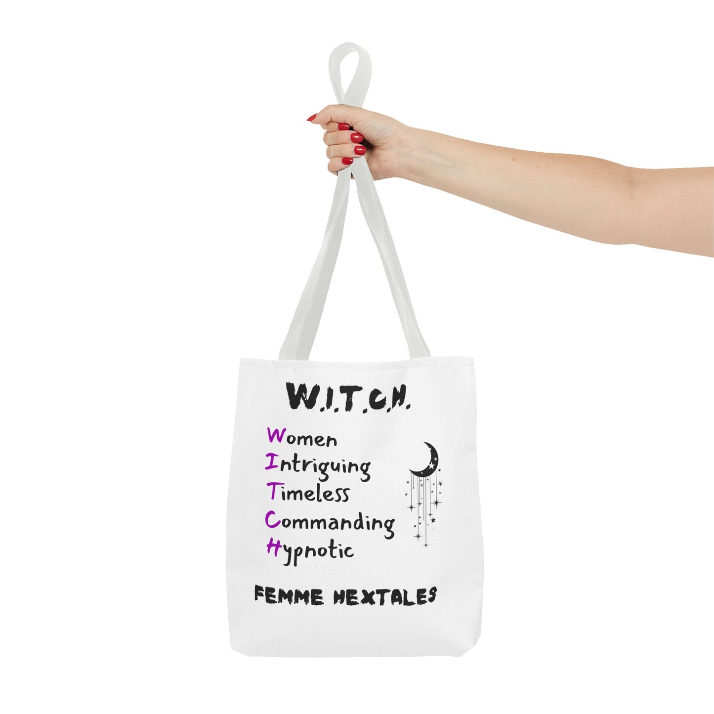 W.I.T.C.H. Tote Bag, Empowering Women Tote, Boho Goddess Accessories, Witchy Vibes Handbag, Perfect Gift for Her