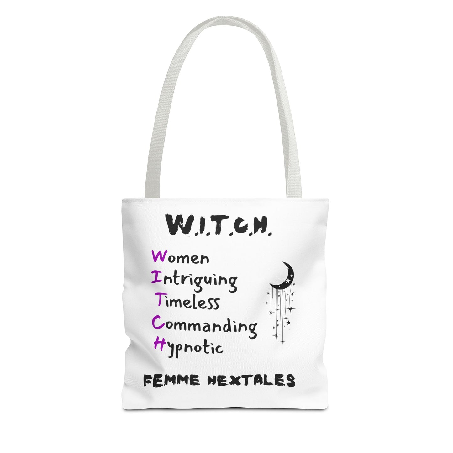 W.I.T.C.H. Tote Bag, Empowering Women Tote, Boho Goddess Accessories, Witchy Vibes Handbag, Perfect Gift for Her