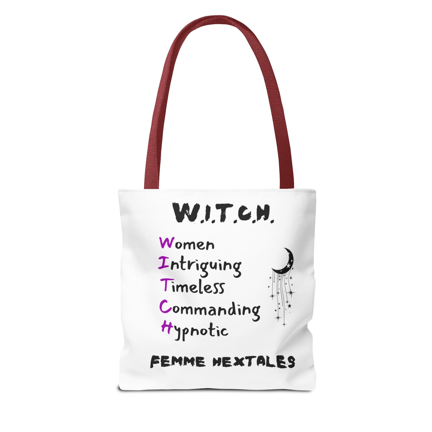 W.I.T.C.H. Tote Bag, Empowering Women Tote, Boho Goddess Accessories, Witchy Vibes Handbag, Perfect Gift for Her