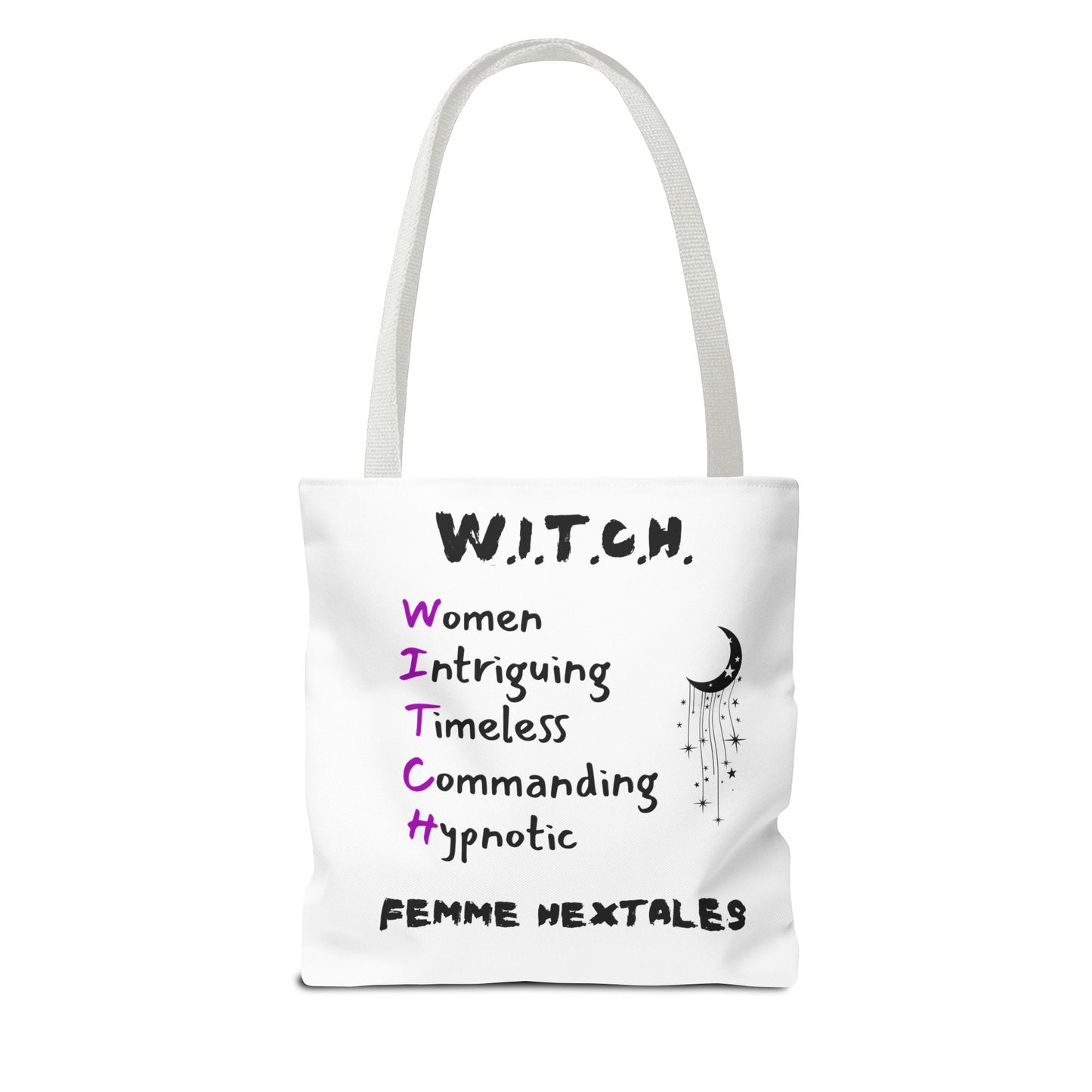 W.I.T.C.H. Tote Bag, Empowering Women Tote, Boho Goddess Accessories, Witchy Vibes Handbag, Perfect Gift for Her